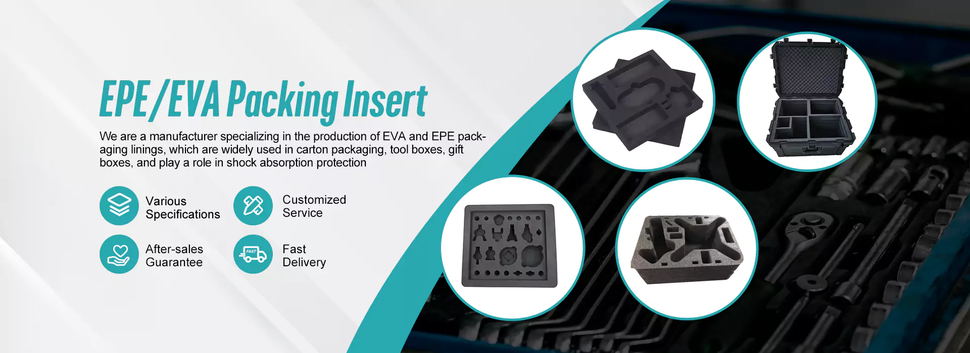 Fabricantes de insertos de embalagem EVA